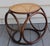 1960's bentwood and caned wicker ottoman. This ottoman is lightweight and blends well with more than just mid-century...