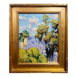 Tim Solliday -Hollywood Palm Trees - Oil Painting