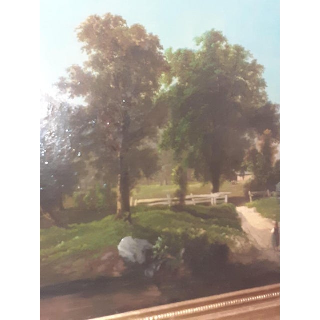 Louis Philippe Era Artist, Landscape, 1800s, Oil on Canvas, Framed For Sale - Image 7 of 15