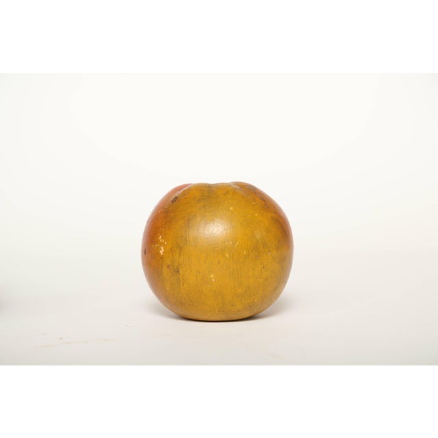 English Red Ware Hand Painted Pottery Fruit - Set of 3 For Sale In West Palm - Image 6 of 8