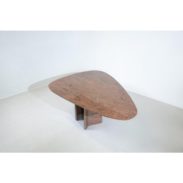 Stone Mid-Century Modern Rhea Dining Table attributed to Willy Ballez, 1970s For Sale - Image 7 of 11