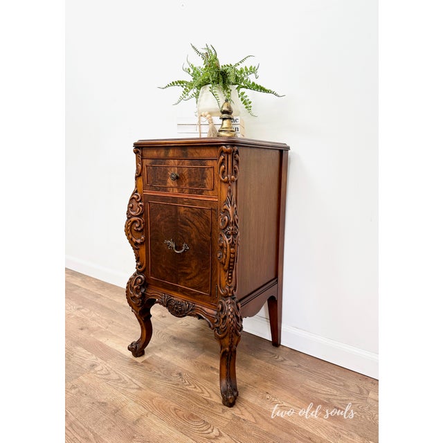 1940s Rococo Inspired Bedside Table Chairish