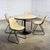 Wonderful vintage Mid-Century Modern set of 4 Krueger chairs of molded fiberglass shell bodies with seats & backs of...