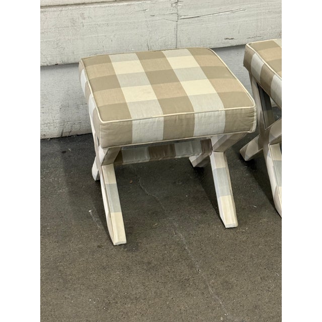 Ivory Ballard Designs X Benches, Pair For Sale - Image 8 of 12