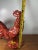 Large Porcelain Rooster Figurine Red Paisley Bandana Farmhouse Country Decor For Sale - Image 14 of 14