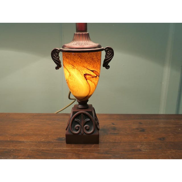 Vintage Glass Table Lamps, 1970, Set of 2 For Sale - Image 4 of 6