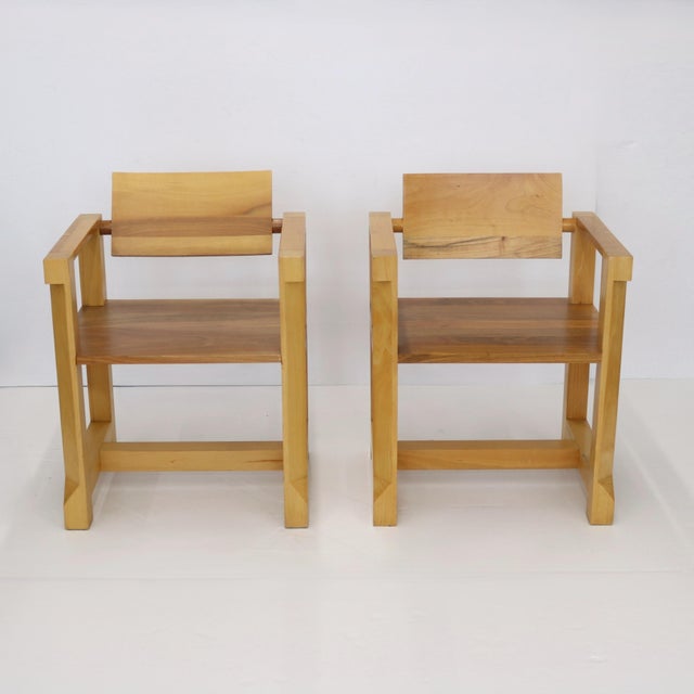 1970s Set of Six Italian Modernist Armchairs For Sale - Image 4 of 9
