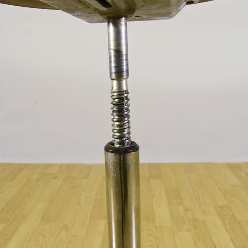 Vintage Adjustable Chrome Surveyors Swivel Stool, 1960s For Sale - Image 6 of 9