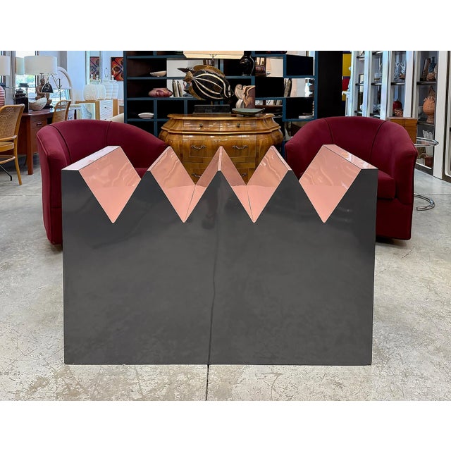 Wood Late 20th Century Post Modern Memphis Style Dining Table For Sale - Image 7 of 8