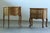 Vintage Danish Oak Nightstands with Hand-Carved Drawer Fronts, 1970s, Set of 2 For Sale - Image 8 of 18