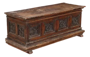 Antique Gothic Chest in Silver & Fir, Italy, 16th Century