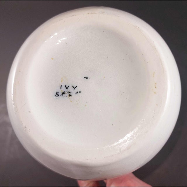 Uk Circa 1876 - 1880 Ceramic Milk Pitcher Red Black Ivy Attributed to Stephen Clive & Co For Sale In Orlando - Image 6 of 7