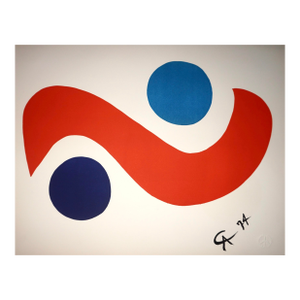 Calder Limited Edition Lithograph "Skybird" Flying Colors (1974)