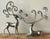 Vintage Boho Nickel Plated Reindeer - Set of 2 For Sale - Image 4 of 6