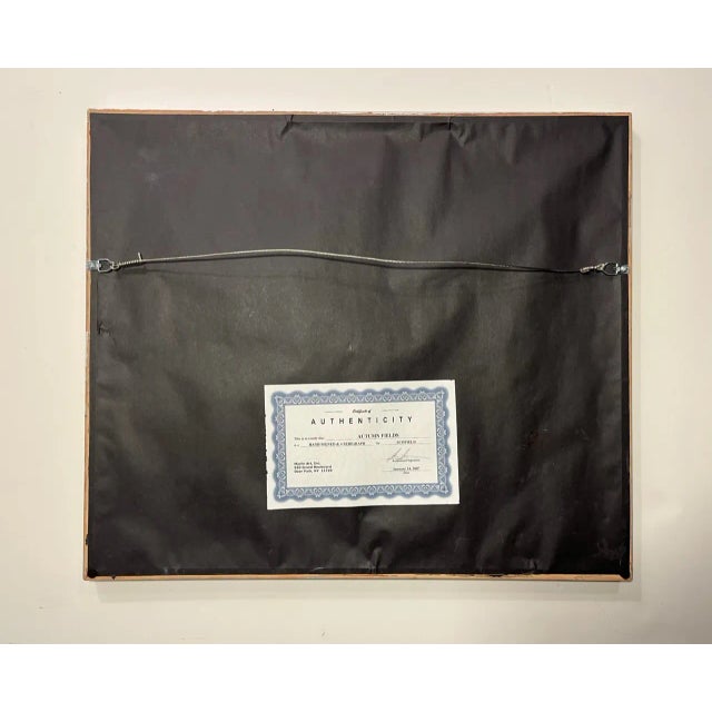 Vintage Limited Edition Numbered Serigraph by Michael Scofield "Autumn Fields" For Sale In Los Angeles - Image 6 of 9