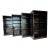 Vintage MCM Industrial Black Steel Tanker Bookcases Book Shelves W/ Adjustable Shelves, Set of 4 For Sale