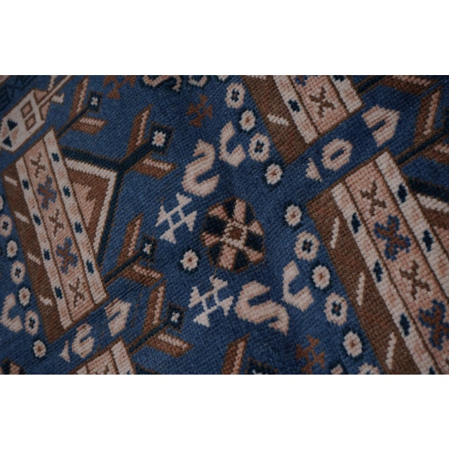 1960s Handknotted Turkish Oushak Rug 4'7'' X 8'1'' For Sale - Image 6 of 10