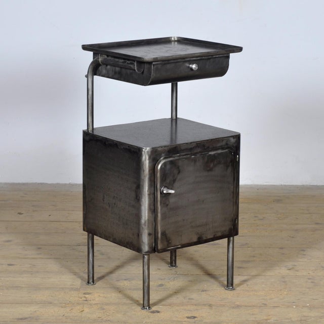 Vintage Iron Nightstand, 1950 For Sale - Image 12 of 12