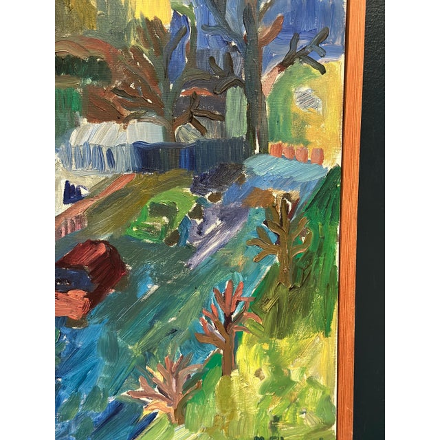 Margareta Strand, Cityscape, 1960s, Oil on Canvas For Sale - Image 15 of 18