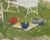 Mid-Century Impressionist Summer Garden Oil Canvas Painting For Sale - Image 10 of 18