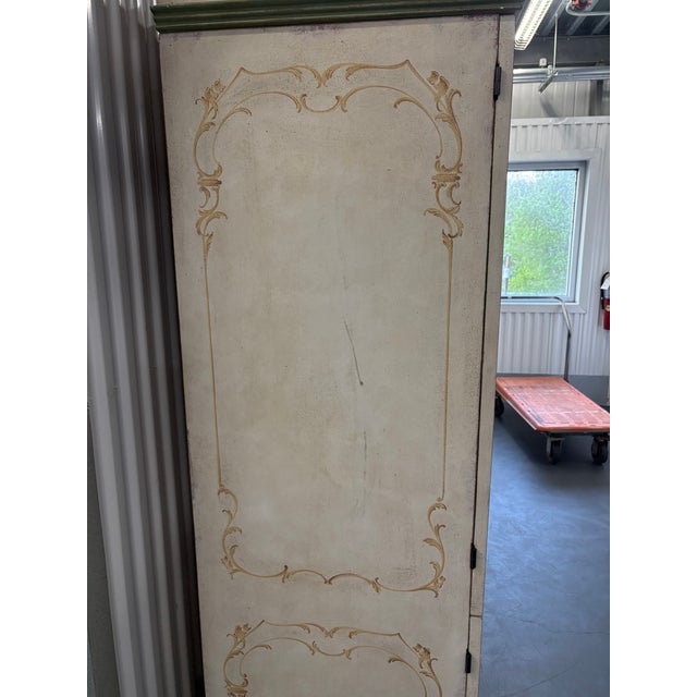 Hand Painted Chinoiserie Pagoda Artisan Cabinet Made in Italy For Sale - Image 12 of 12