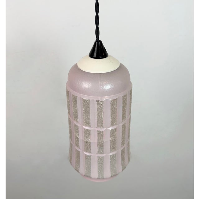 Vintage Glass Ceiling Light, 1970s For Sale - Image 6 of 17