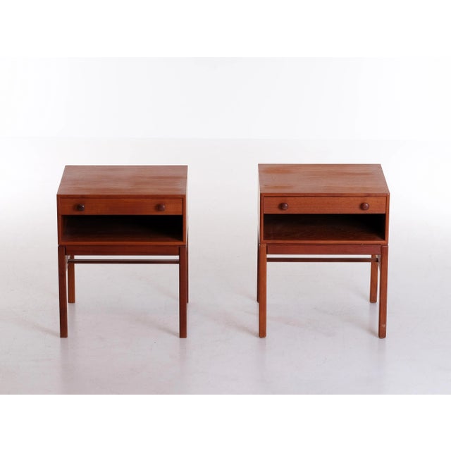 Model Casino Bedside Tables by Sven Engström & Gunnar Myrstrand, 1960s, Set of 2 For Sale - Image 3 of 10