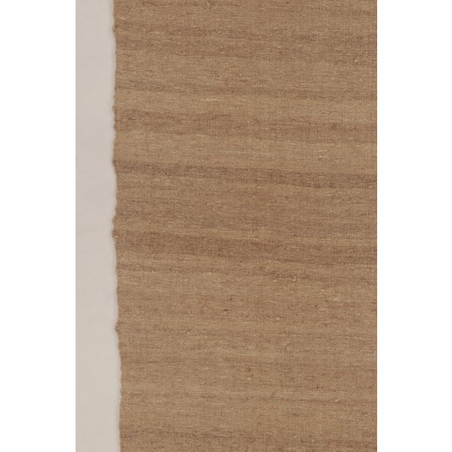 Traditional Oversized Vintage Persian Mazandaran Kilim Runner in Brown Stripes - Rug & Kilim For Sale - Image 3 of 10
