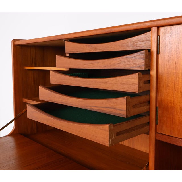 Vintage Danish Teak Highboard or Buffet, 1960s For Sale - Image 12 of 18