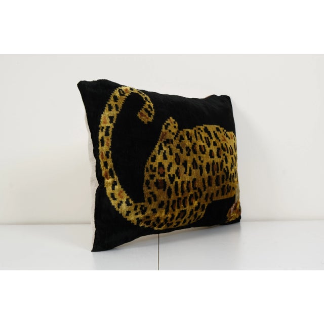 Decorative Throw Velvet Ikat Pillow -Luxurious cushion cover of handloomed ikat fabric -Insert is NOT included -Color:...