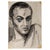 Unknown, Depicting a Mans Face, 20th Century, Paper For Sale - Image 10 of 10