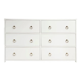 Lark 6 Drawer Dresser, White For Sale