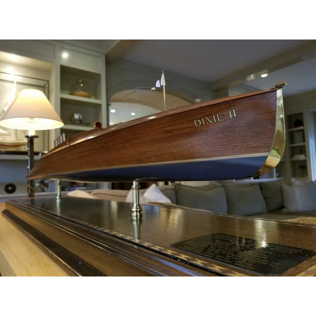 Lannan’s Scale Ship Model of the 1908 Gold Cup Trophy Winner “Dixie Ii” For Sale - Image 9 of 18
