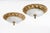 Mid-Century Modern 1950s Spanish Neo-Rococo Solid Bronze Flush Mount Ceiling Light For Sale - Image 3 of 10