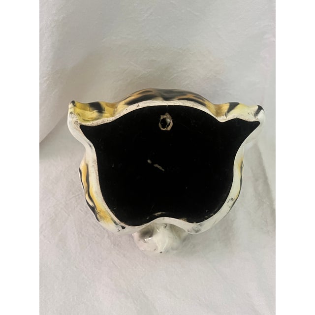 Vintage Hand Painted Tiger Head Wall Sculpture For Sale In Los Angeles - Image 6 of 10