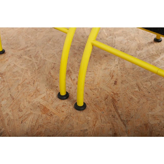 Yellow Tubular Steel Armchairs with Black Bakelite Armrests and Feet and Kvadrat Upholstery from Embru, 1934, Set of 2 For Sale - Image 9 of 12