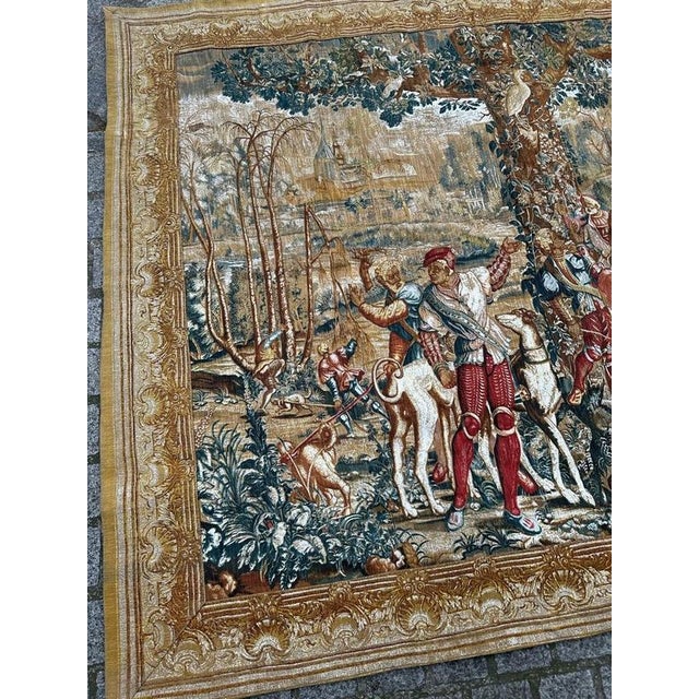 1970s Vintage French Tapestry, 1970s For Sale - Image 5 of 18