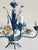 Vintage Floral Painted Steel Five-Light Chandelier from Lamparas Schuller, Spain, 1990s For Sale - Image 14 of 18