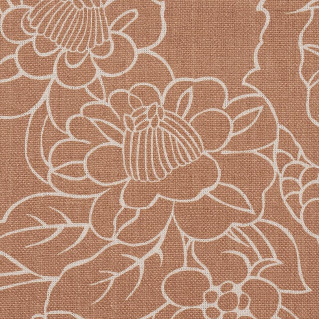 Schumacher Schumacher Chiang Mai Dragon Silhouette Fabric In Mediterranean Spice For Sale - Image 4 of 5