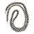 Sterling Silver Vintage Native American Beaded Necklace For Sale