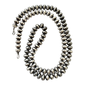Sterling Silver Vintage Native American Beaded Necklace