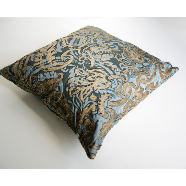 Decorative Italian cushion in Brand Nobilis fabric, Palace Royal collection art.10484-66. viscose, cotton, silk, linen...