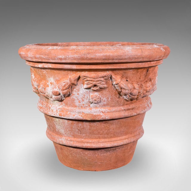 Ceramic Pair of Vintage Patio Jardiniere, English, Terracotta, Veranda Planter Pot, 1960 For Sale - Image 7 of 12
