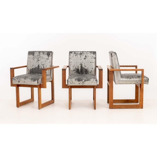 Vladimir Kagan "Cubist" Rosewood Dining Chairs, 8 For Sale - Image 10 of 11