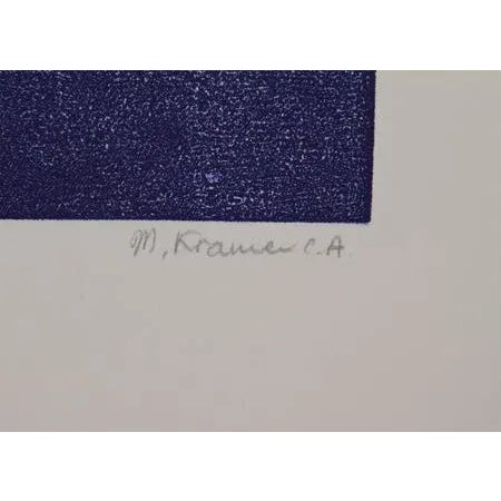 Artist: Mireille Kramer, Egyptian/American (1932 - ) Title: Trois Oiseaux Year: Circa 1980 Medium: Etching, Signed, Titled...