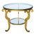Hollywood Regency Gilt Center Table, Two Tier Glass Top For Sale