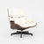 1964 Authentic Herman Miller Eames Lounge Chair & Ottoman in Brazilian Rosewood & White Leather For Sale - Image 11 of 12