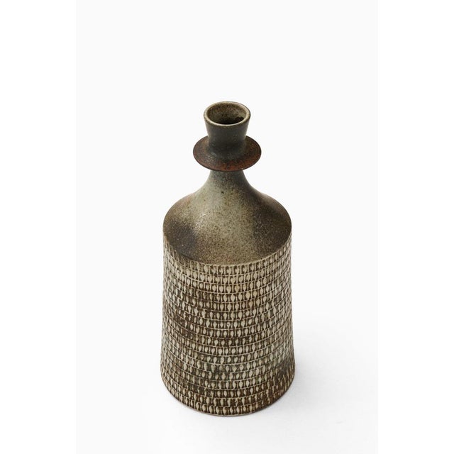 Ceramic Vase in Glazed Stoneware by Stig Lindberg, 1950s For Sale - Image 3 of 7