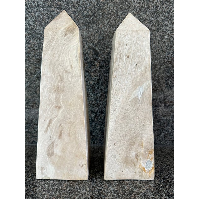 1980s Vintage Italian Marble Obelisks - A Pair For Sale - Image 5 of 13