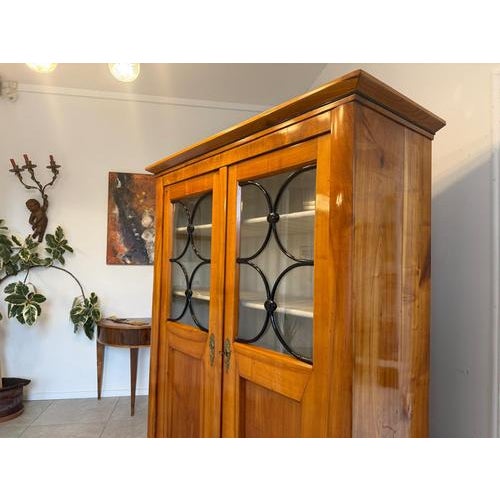 Biedermeier Display Cabinet or Bookcase For Sale - Image 6 of 12